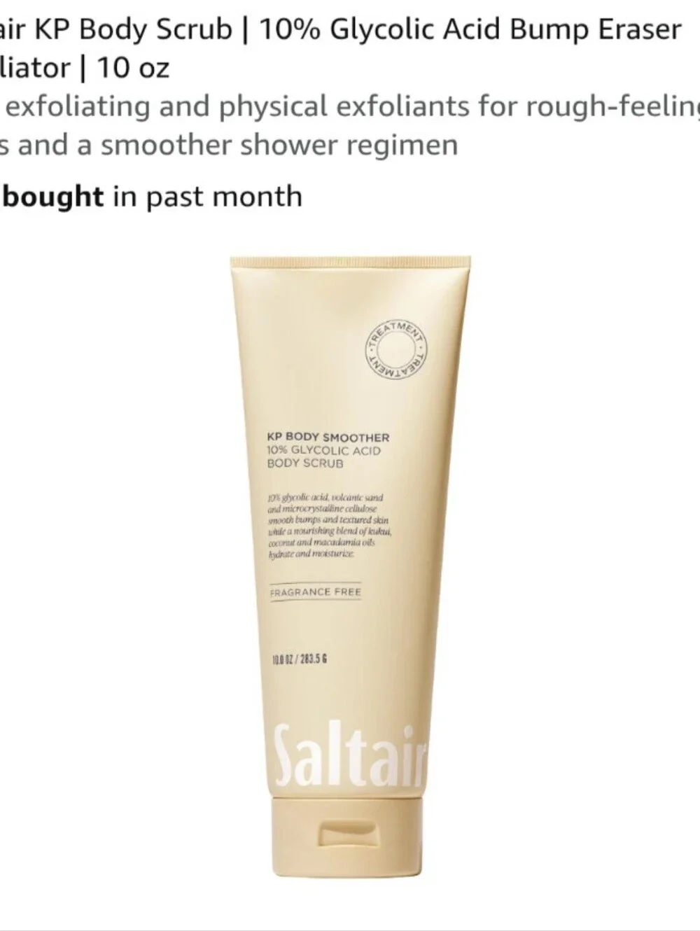 KP Body Smoother - 10% Glycolic Acid Body Scrub (Cream)